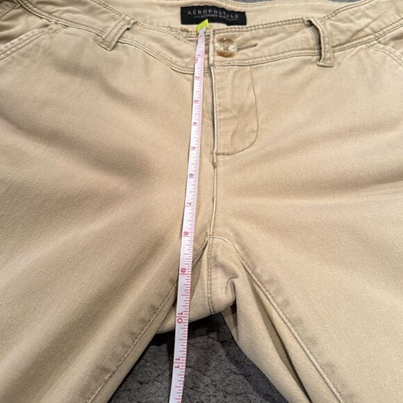 Aeropostale Khaki Curvy Classic Twill Pant Size 4 Short - Picture 7 of 8